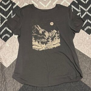 Black Graphic Women's Top